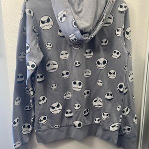 Nightmare Before Christmas Jack Skellington grey hoodie